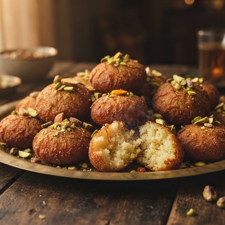 Suji karakarias (Gefrituurde griesmeelkoeken) recept