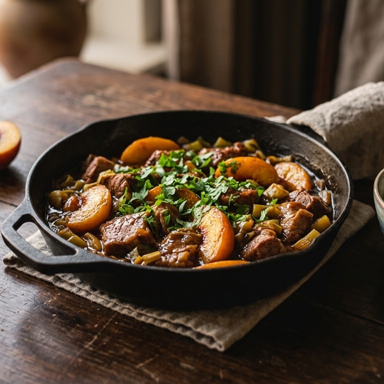 Sweet meat stew recept