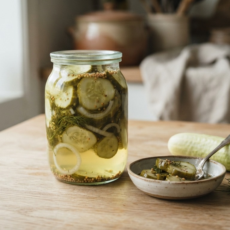 Syltede Asier (ingemaakte komkommers) recept