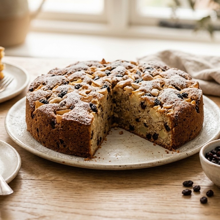 Taart Appel met cashewnoten recept