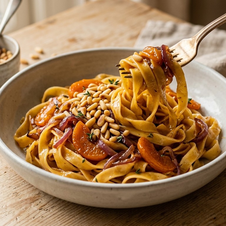Tagliatelle met abrikozen recept