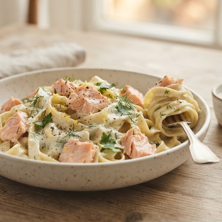 Tagliatelle met zalm recept
