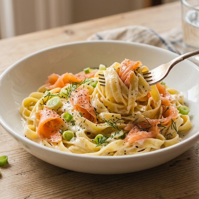 Tagliatelle met zalm recept