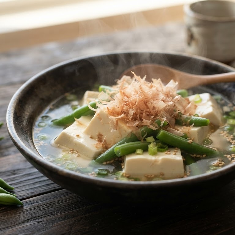Tahu met sperciebonen recept