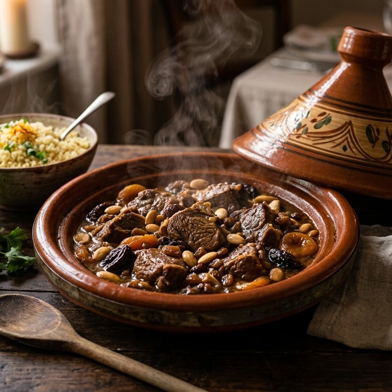 Tajine, Noord-Afrikaanse stoofschotel met lamsvlees recept