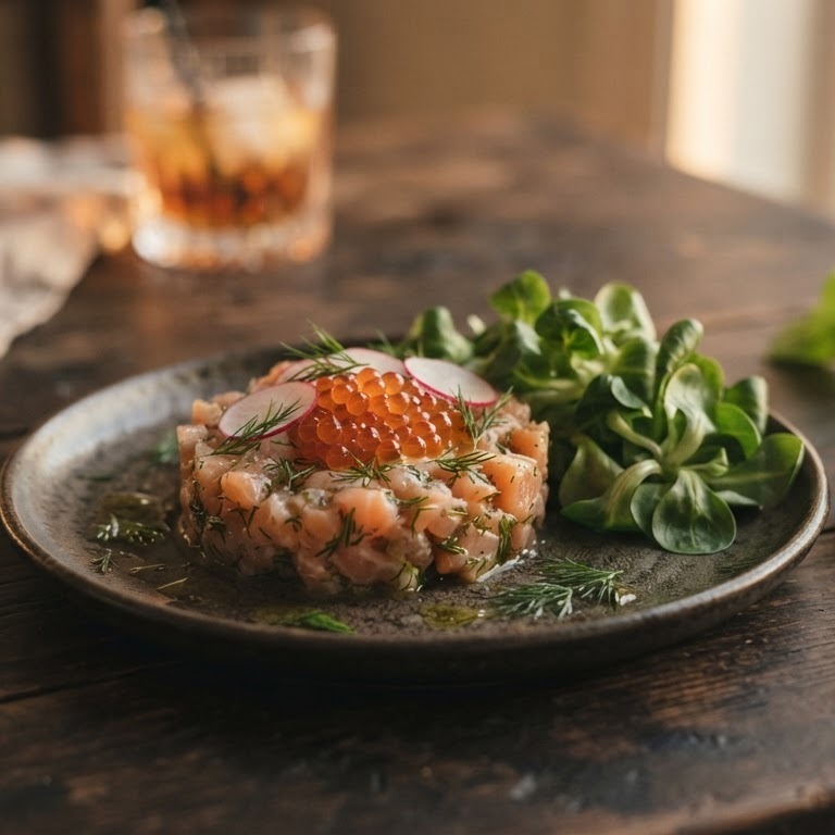 Tartaar van gerookte forel recept