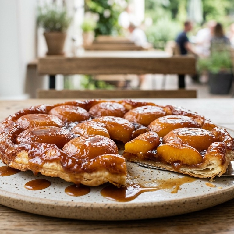 Tarte tatin met perzik recept