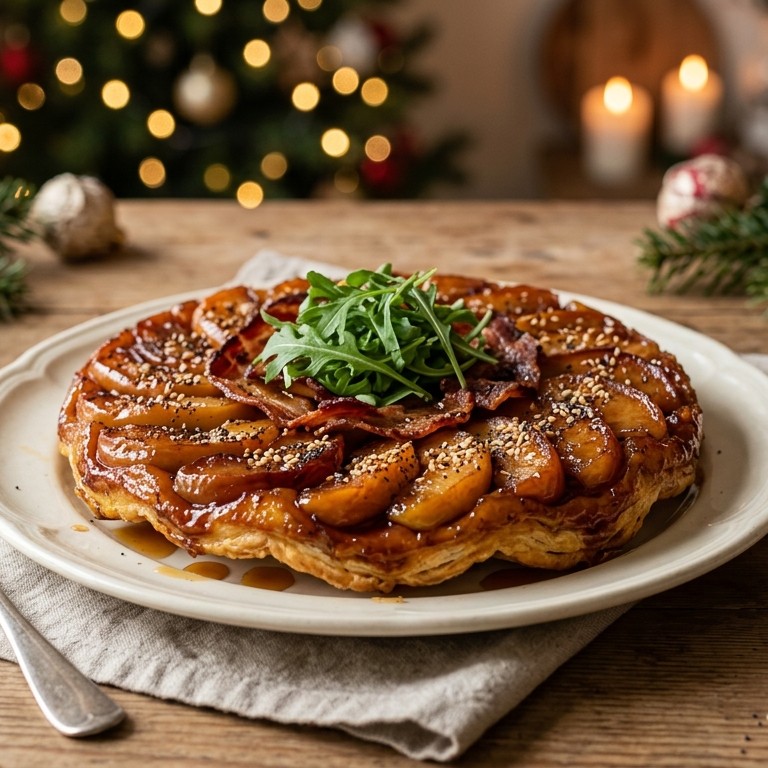 Tarte tatin van appel met bacon recept