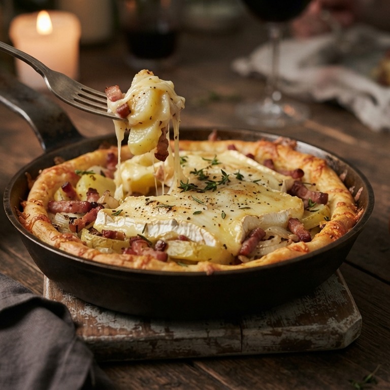 Tartiflette met bacon recept