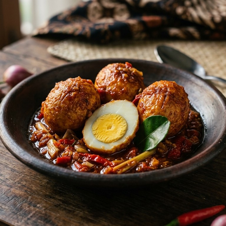 Telor boemboe Bali (pittige hardgekookte eiren) recept