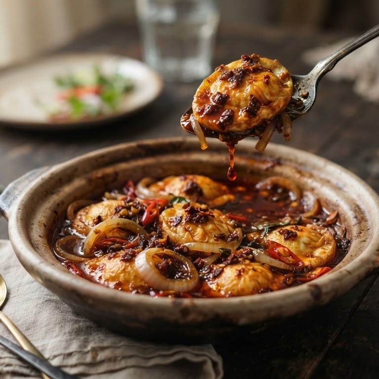 Telor Masak Bali (balinese eieren) recept
