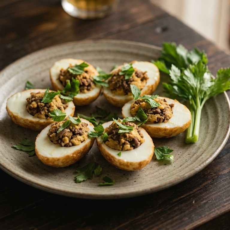 Telor stenga radja (gevulde eieren) recept