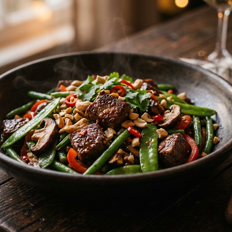 Thais Rundvlees in Oystersaus recept