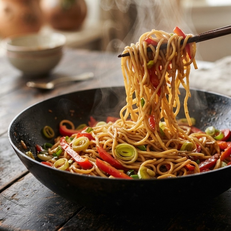 Thaise bami (familiegerecht) recept