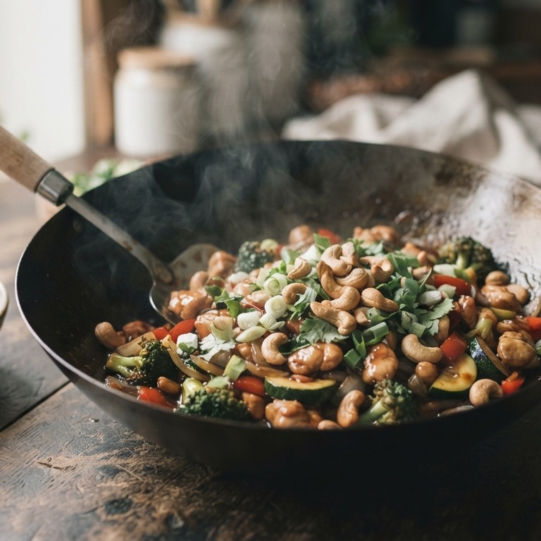 Thaise kip met cashew recept