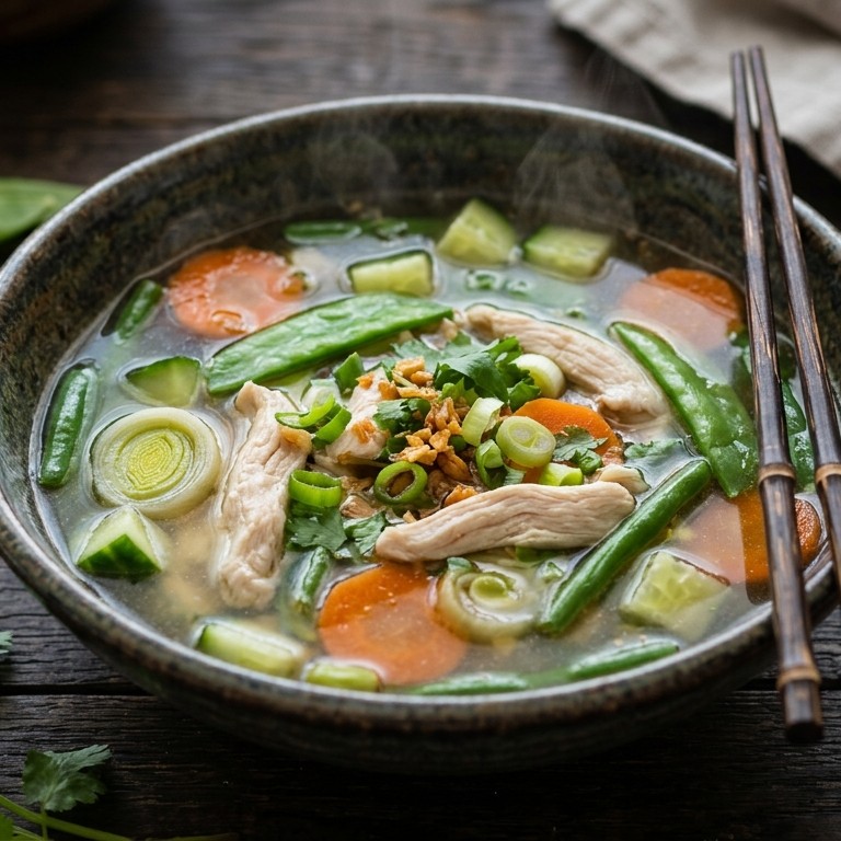 Thaise kippensoep recept