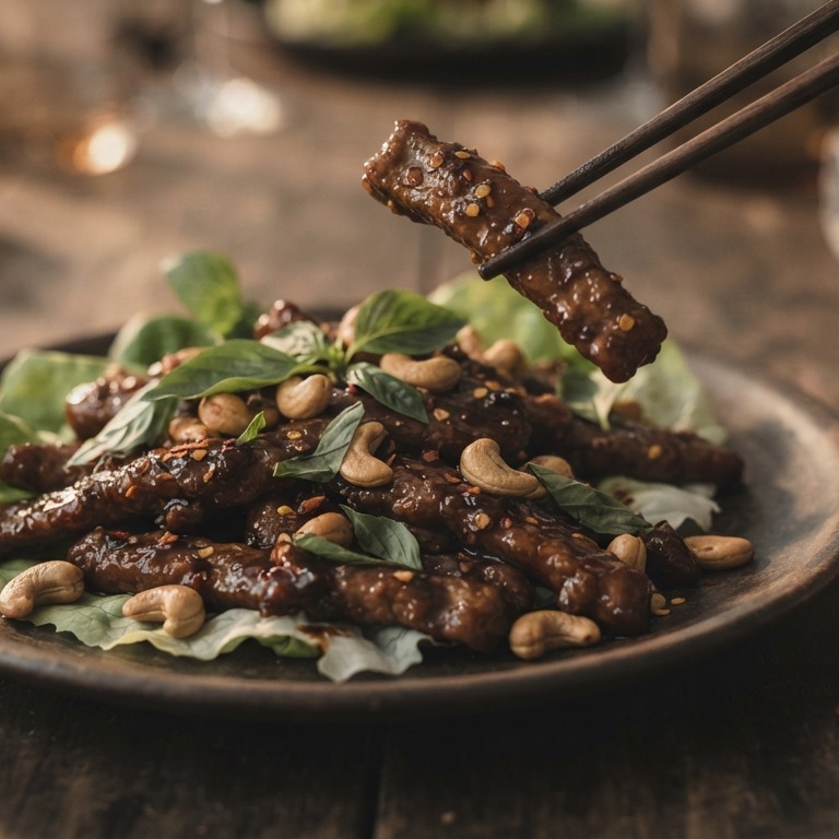 Thaise Varkensreepjes recept