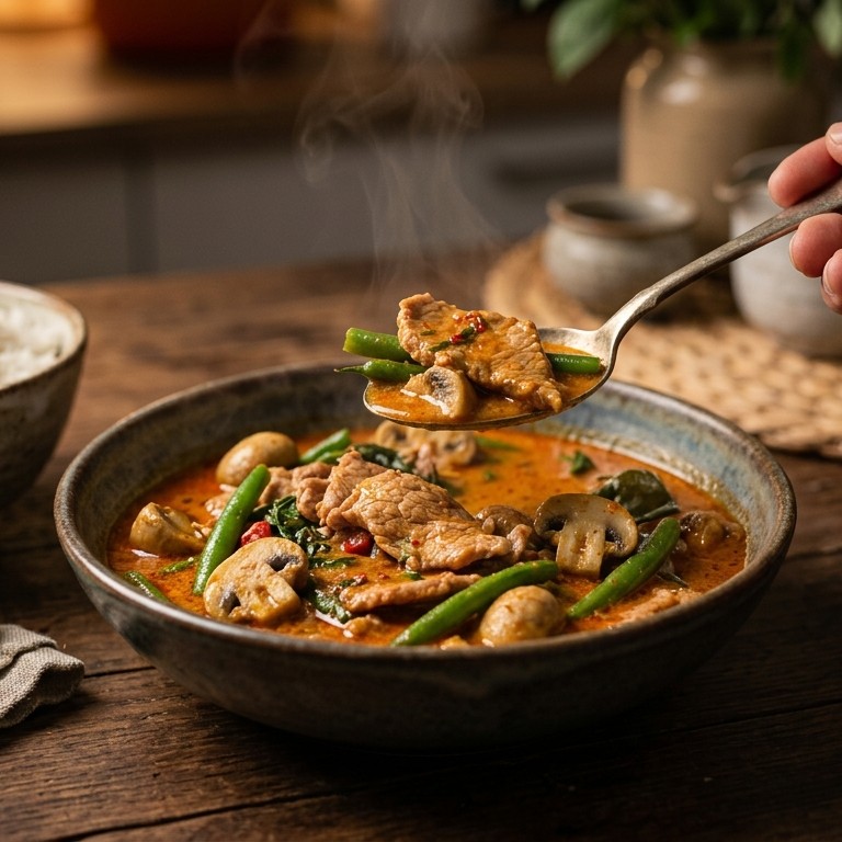Thaise Varkensvleeskerrie recept