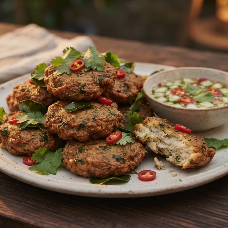 Thaise viskoekjes met dipsaus recept