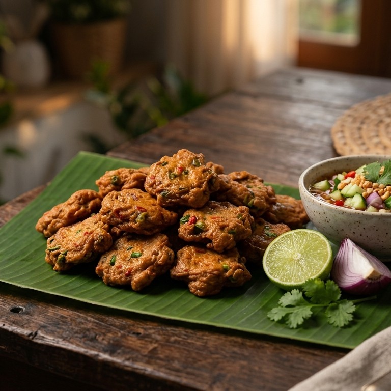 Thaise viskoekjes met een frisse dip recept