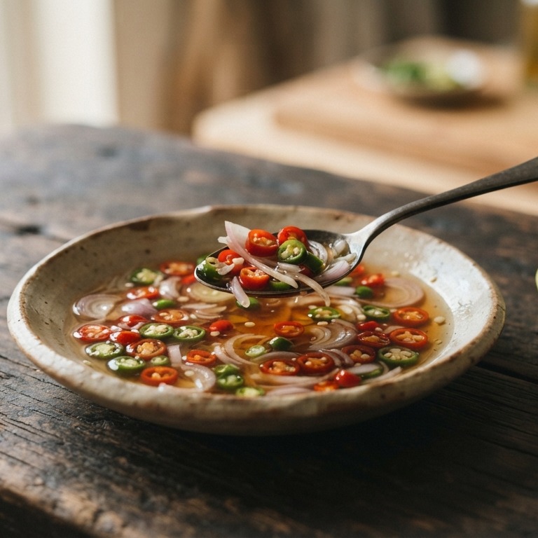 Thaise vissaus met chilipepers recept