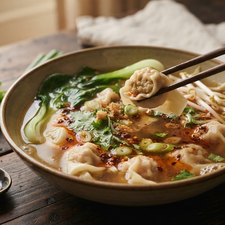 Thaise wontonsoep recept