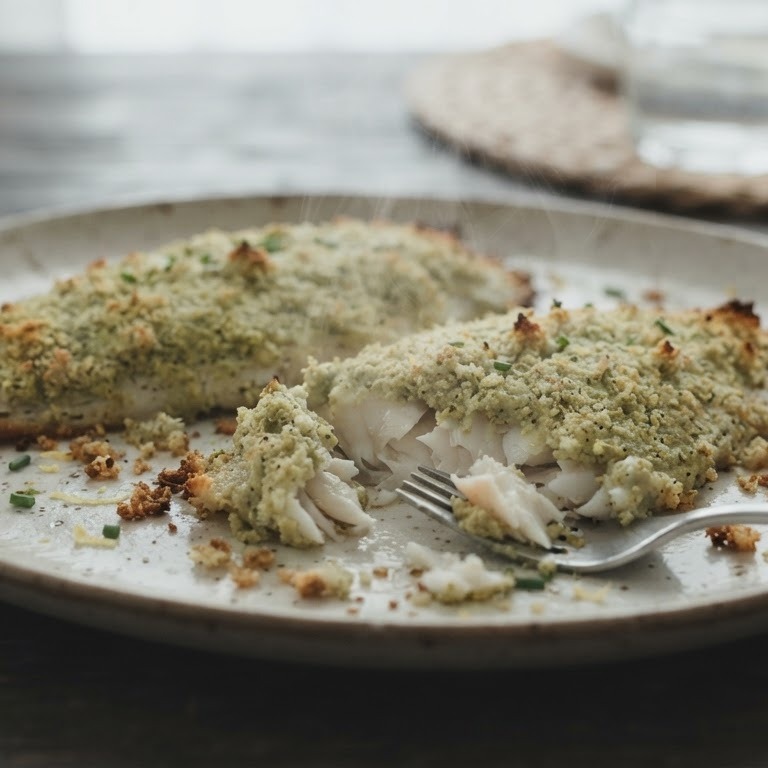 Tilapia uit de oven met wasabikorst recept