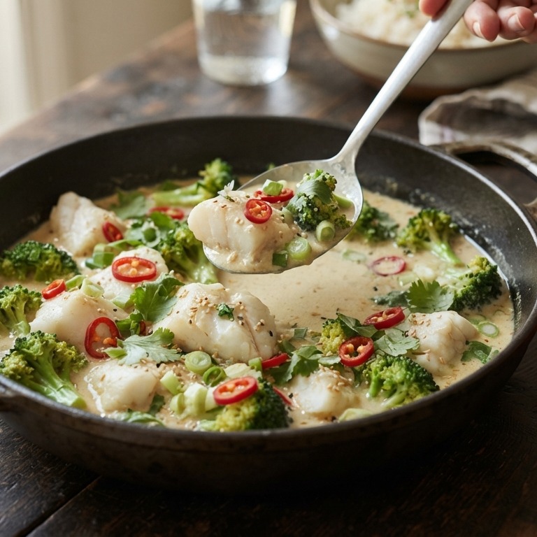 Tilapiacurry met broccoli recept