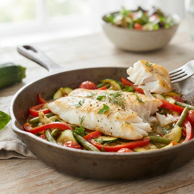 Tilapiafilet met verse groenten recept