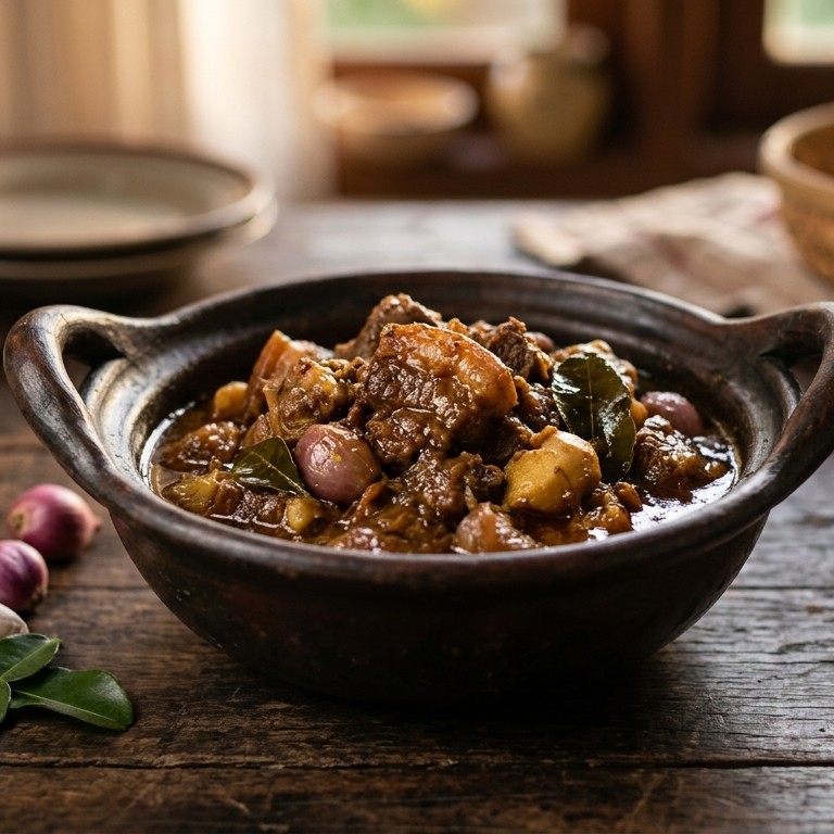 Tim nyat nyat (mild gekruid varkensvlees) recept