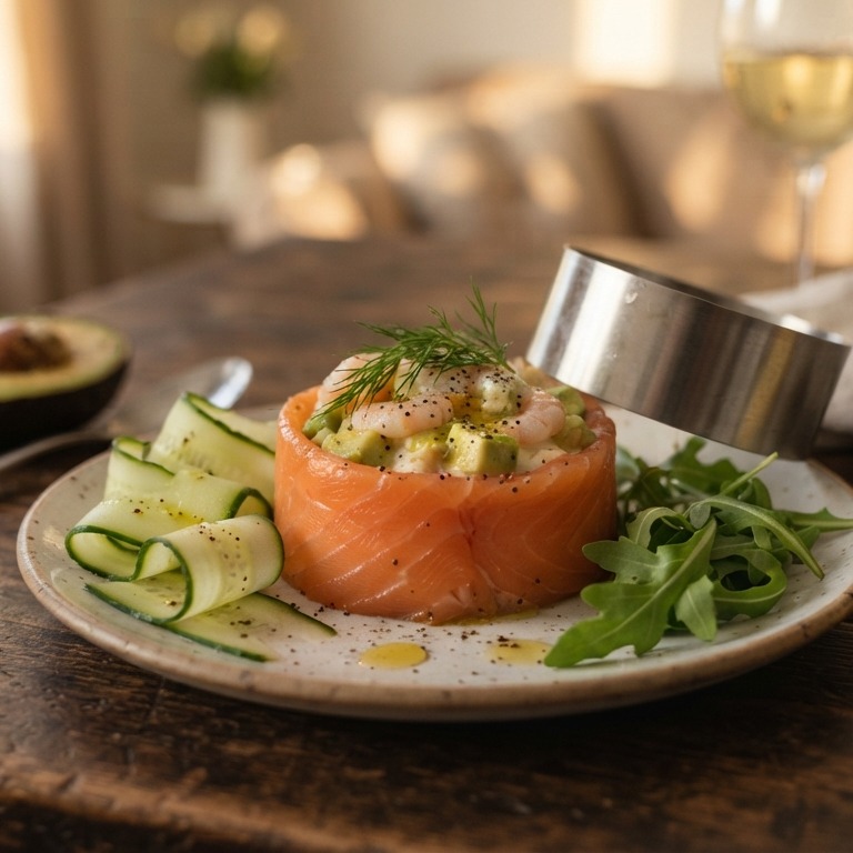 Timbaaltje van gerookte zalm recept