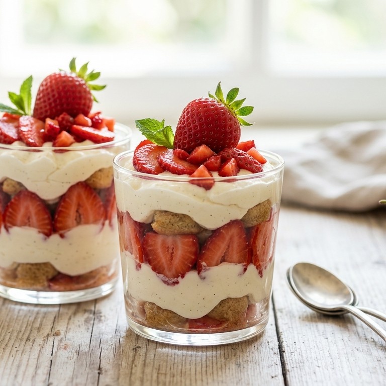 Tiramisu met aardbeien recept