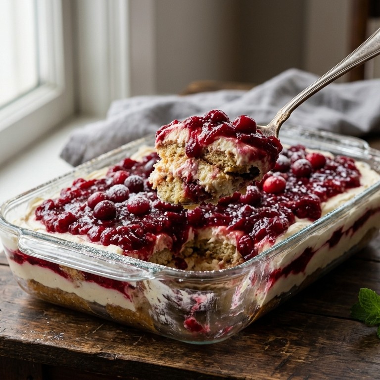 Tiramisu met cranberry's recept