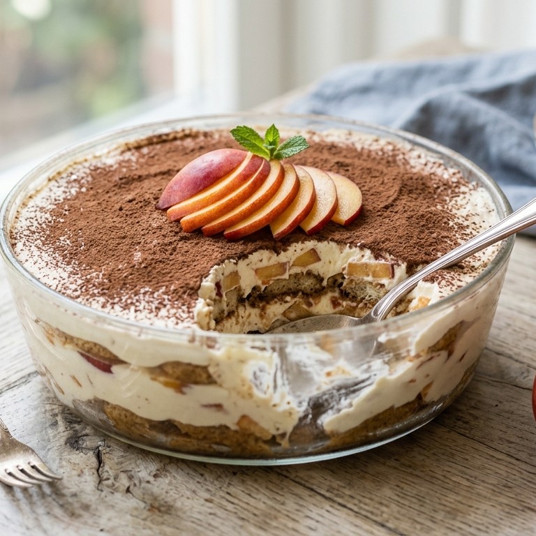 Tiramisu met nectarines recept