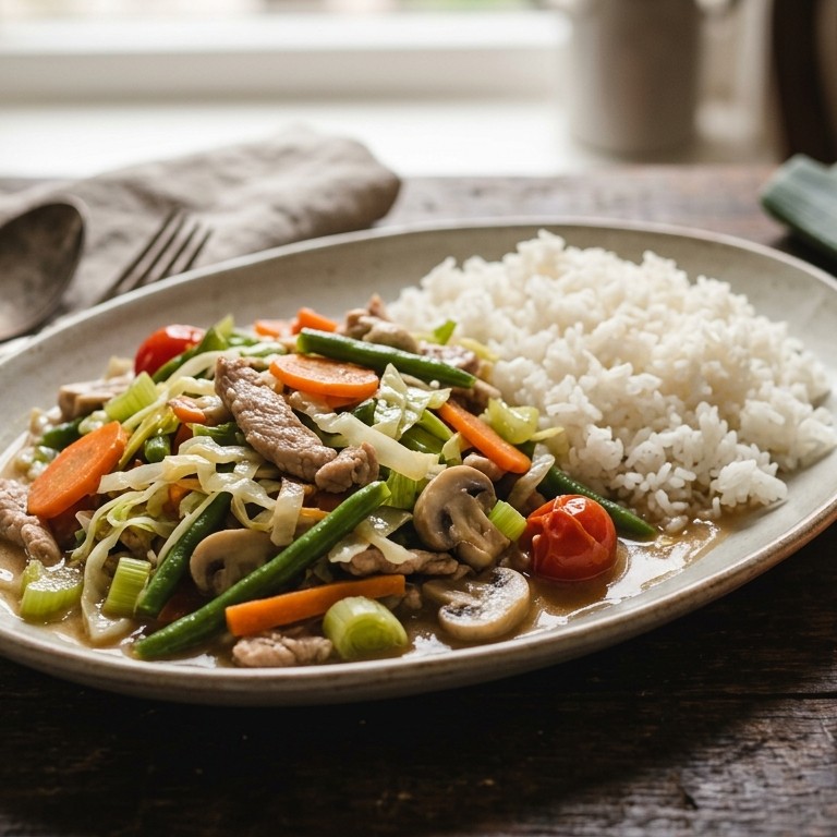 Tjap Tjoy met rijst recept