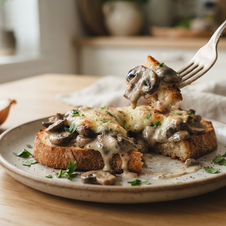 Toast champignons recept