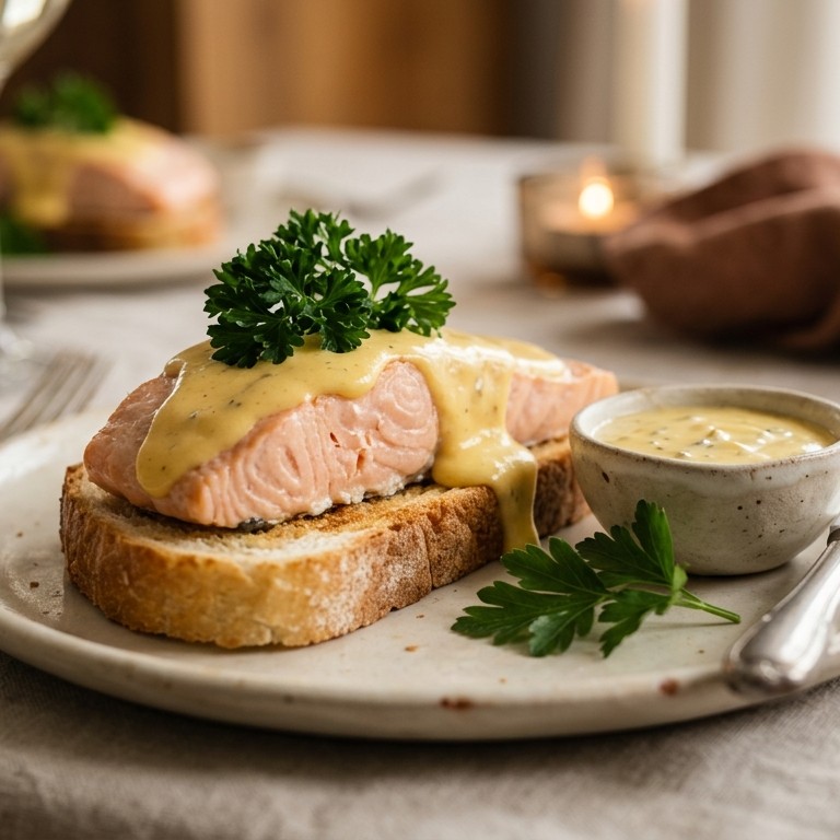 Toast met zalmfilet recept