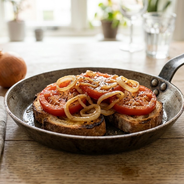 Tomaat uienlunch recept