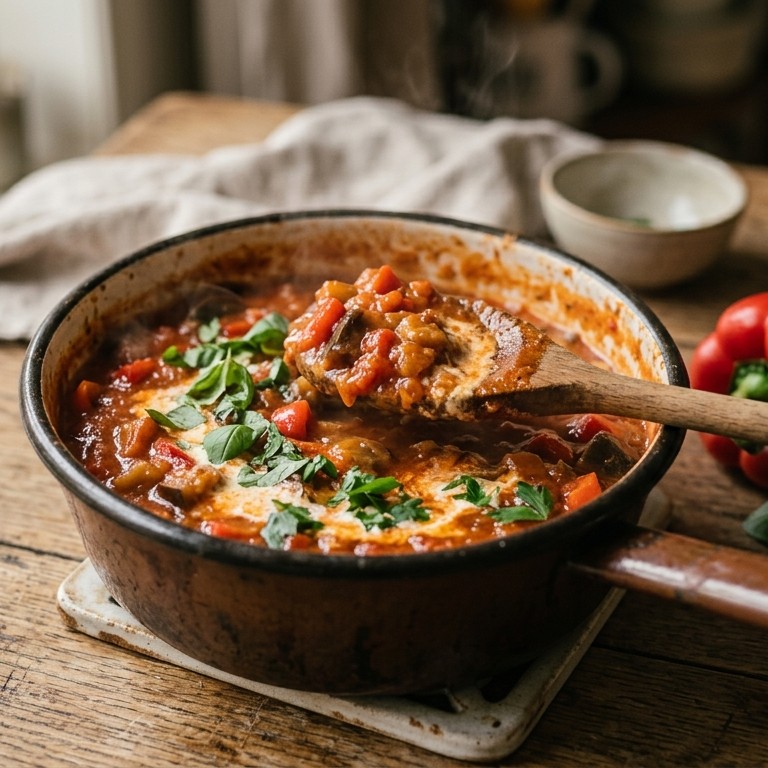 Tomaten-auberginesaus recept
