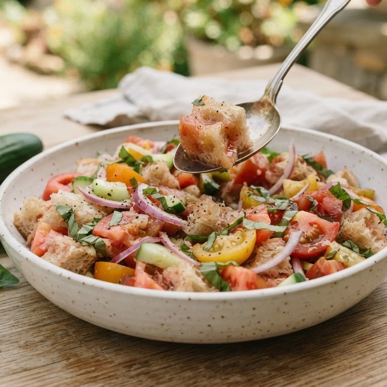 Tomaten-broodsalade recept