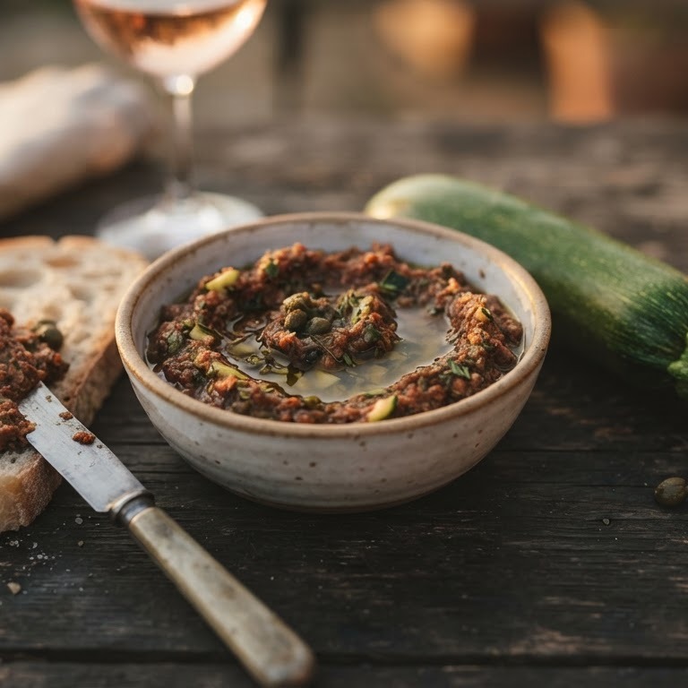 Tomaten-courgette tapenade recept