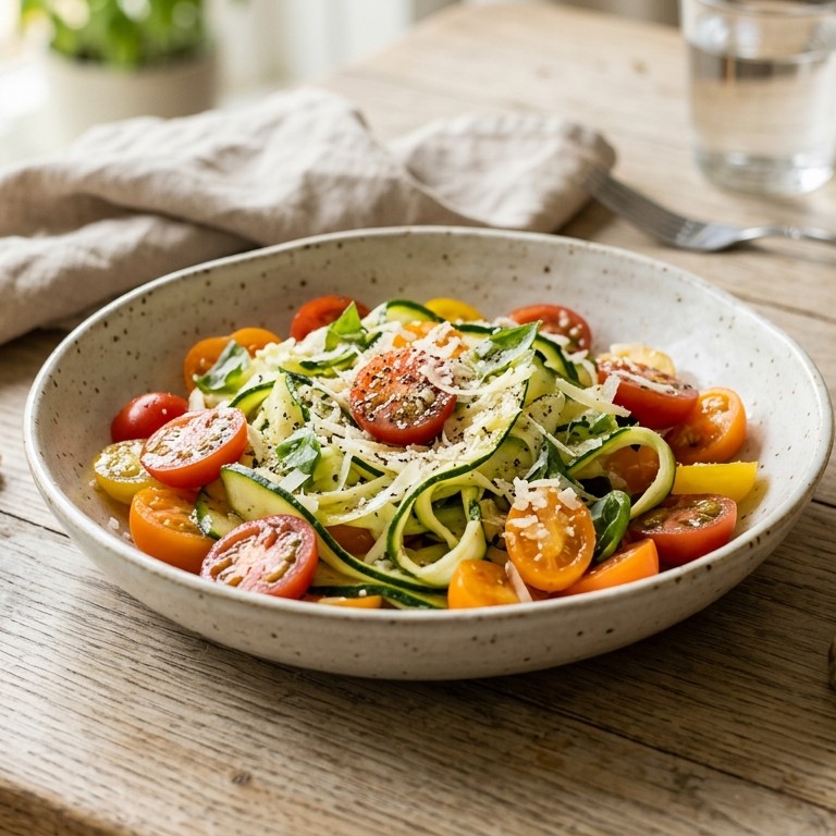 Tomaten-courgettesalade recept