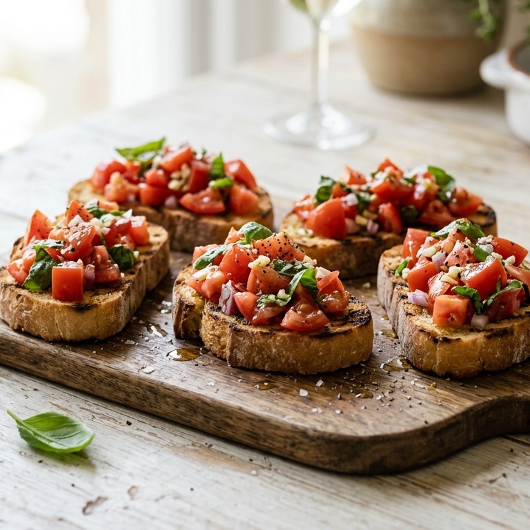 Tomaten en basilicum bruschette recept