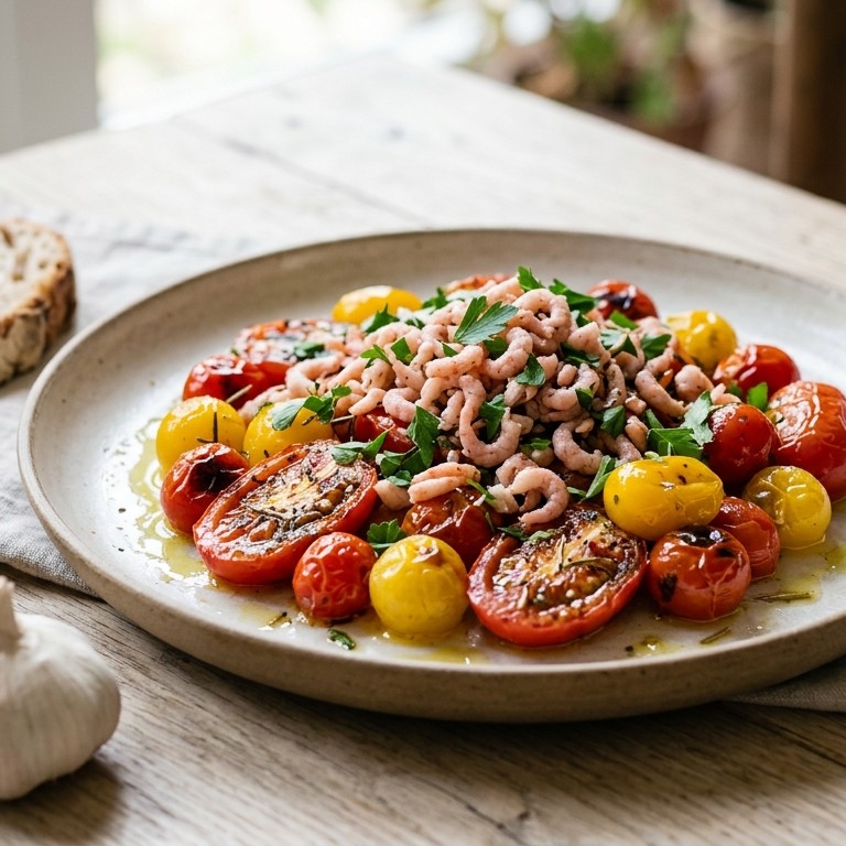 Tomaten-garnalensalade recept