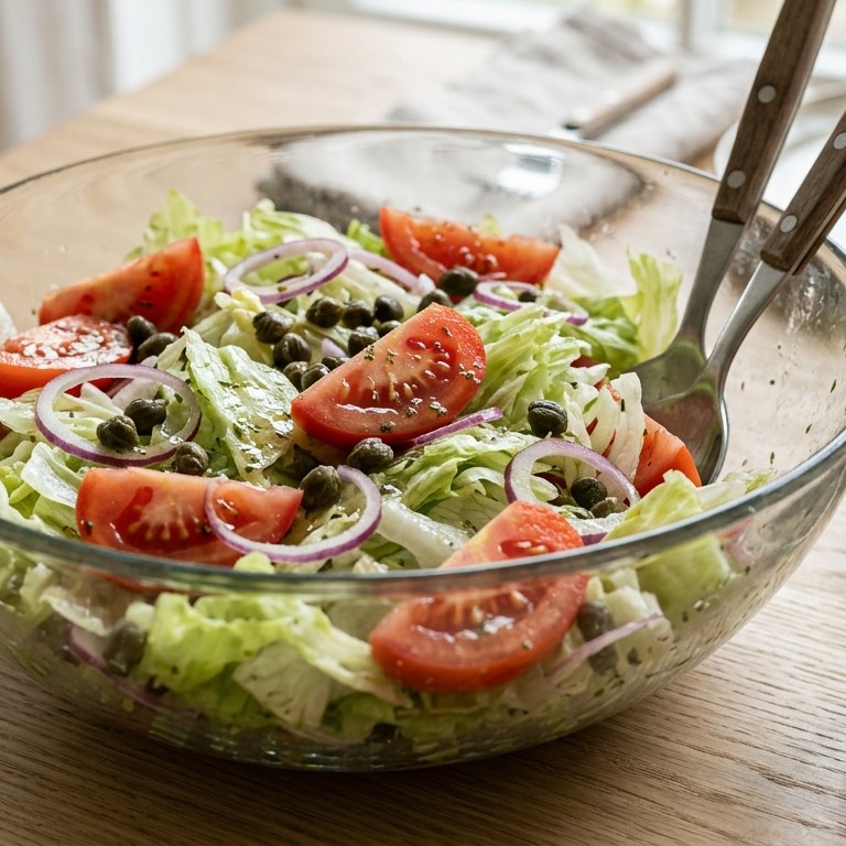 Tomaten-ijsbergsalade recept