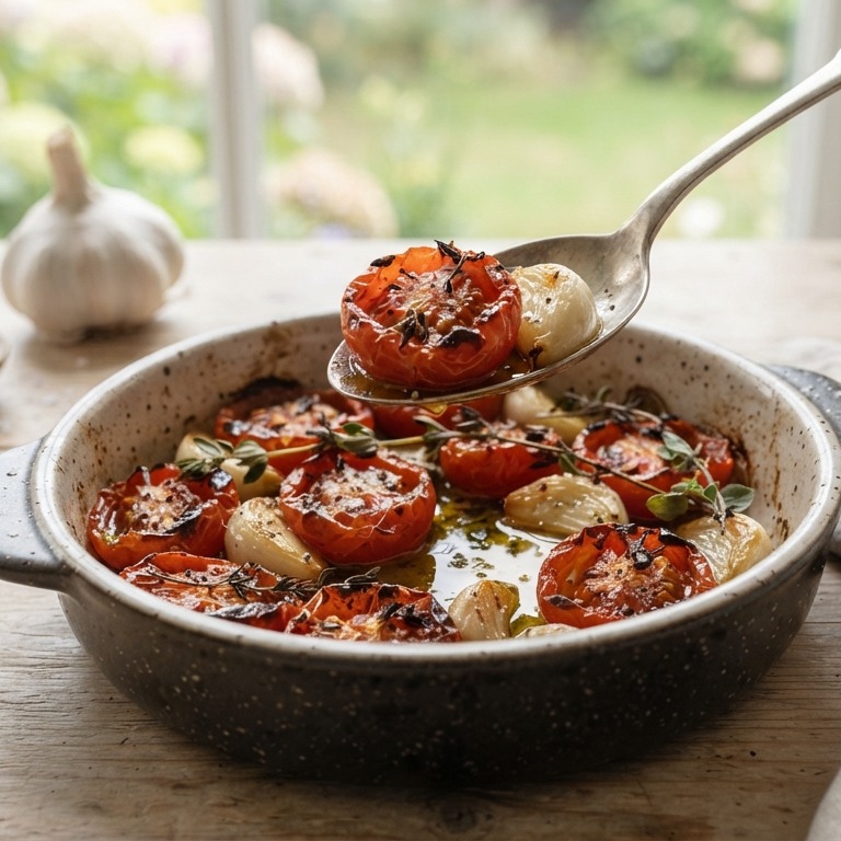 Tomaten met knoflook uit de oven recept