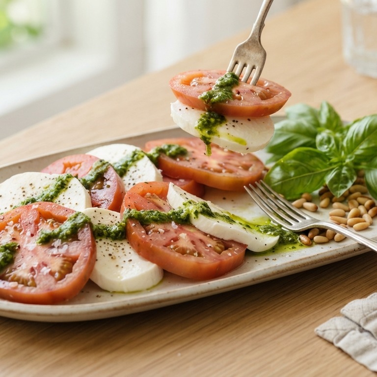 Tomaten-mozzarella salade à la Margreet recept