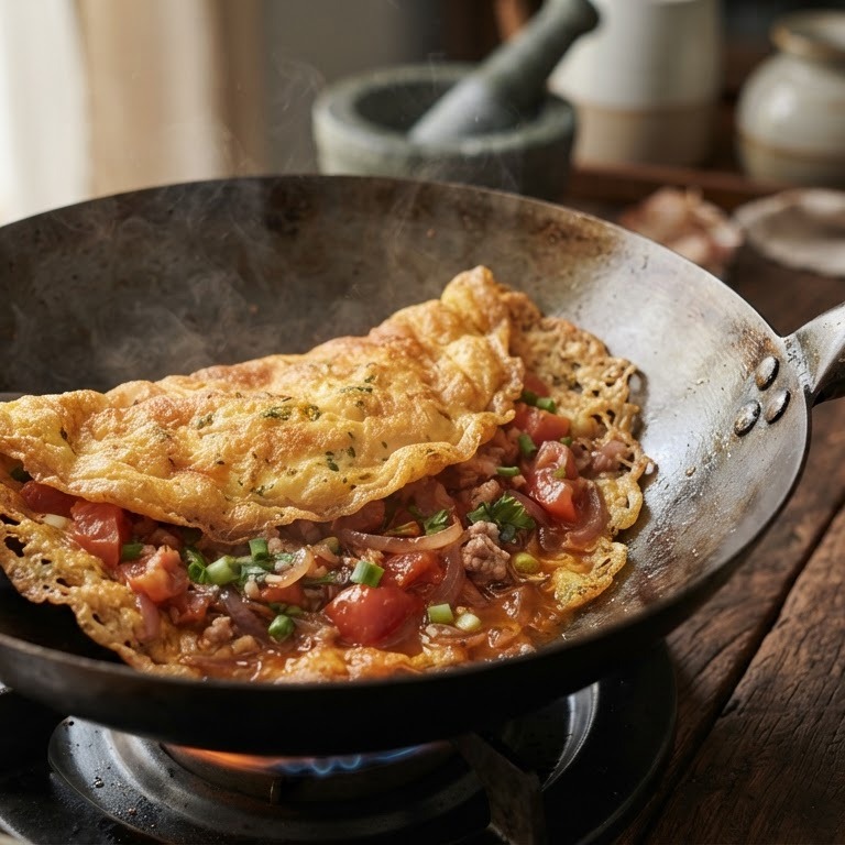 Tomaten omelet recept