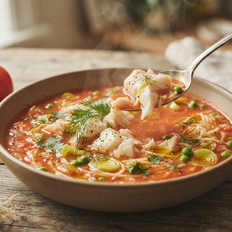 Tomaten-Vissoep recept