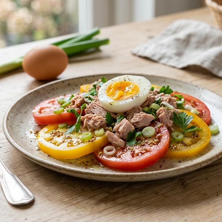 Tomatensalade met tonijn voor 1 persoon recept